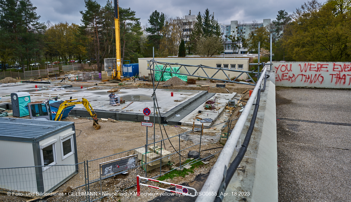 18.04.2023 - Baustelle Haus für Kinder in Neuperlach